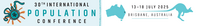 Logo of the international population conference in Brisbane it has a Kangaroo  picture on it